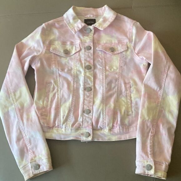 Joe’s Jeans Girls’ Pastel Tie Dyed Denim Jacket Exclusive to Bloomies. Size L. - Picture 1 of 7